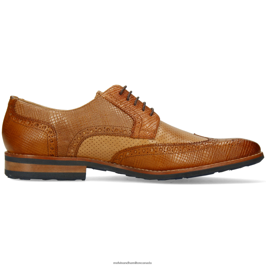 Men Melvin & Hamilton Brown Ryder 21 Derby Shoes P4V68P398