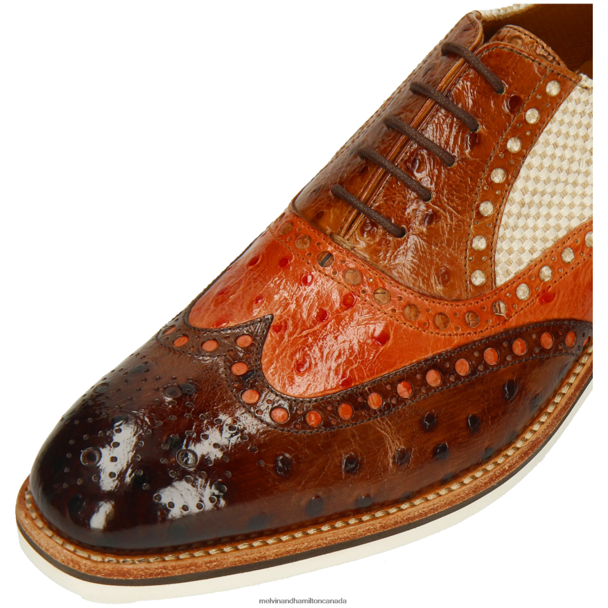 Men Melvin & Hamilton Brown Tom 26 Derby Shoes P4V68P358