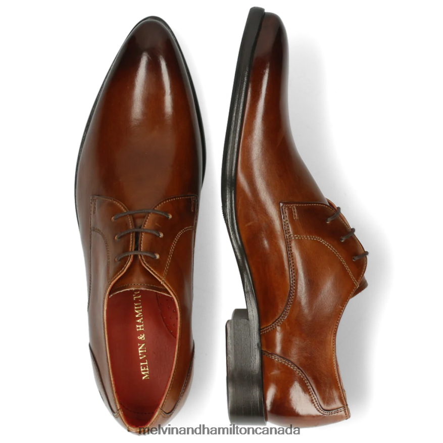 Men Melvin & Hamilton Brown Toni 1 Derby Shoes P4V68P486