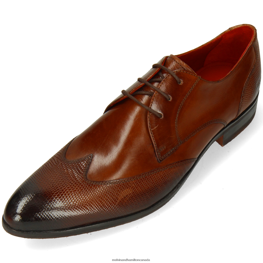 Men Melvin & Hamilton Brown Toni 2 Derby Shoes P4V68P360