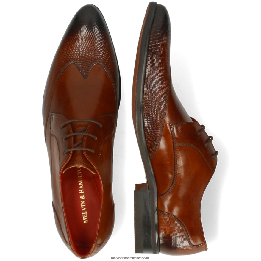 Men Melvin & Hamilton Brown Toni 2 Derby Shoes P4V68P360
