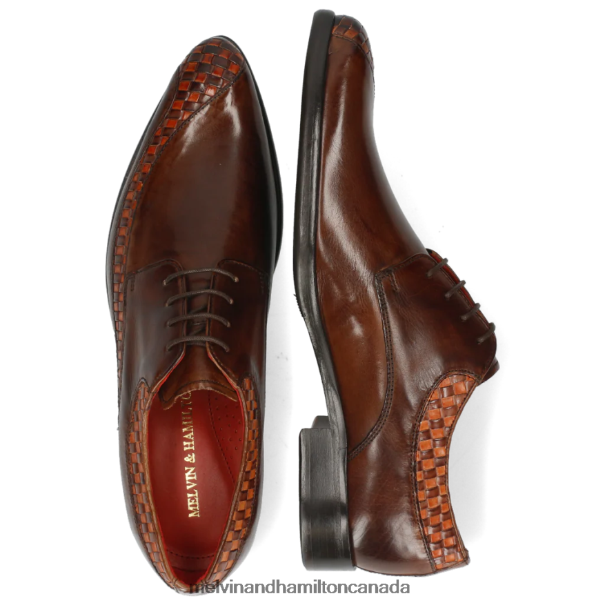 Men Melvin & Hamilton Brown Toni 36 Derby Shoes P4V68P564