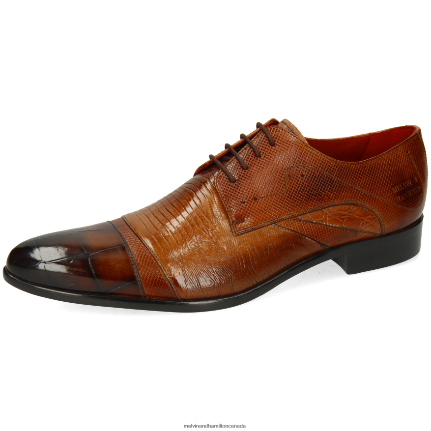 Men Melvin & Hamilton Brown Toni 39 Derby Shoes P4V68P481