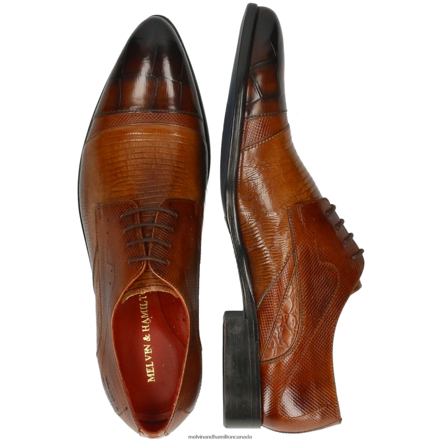 Men Melvin & Hamilton Brown Toni 39 Derby Shoes P4V68P481
