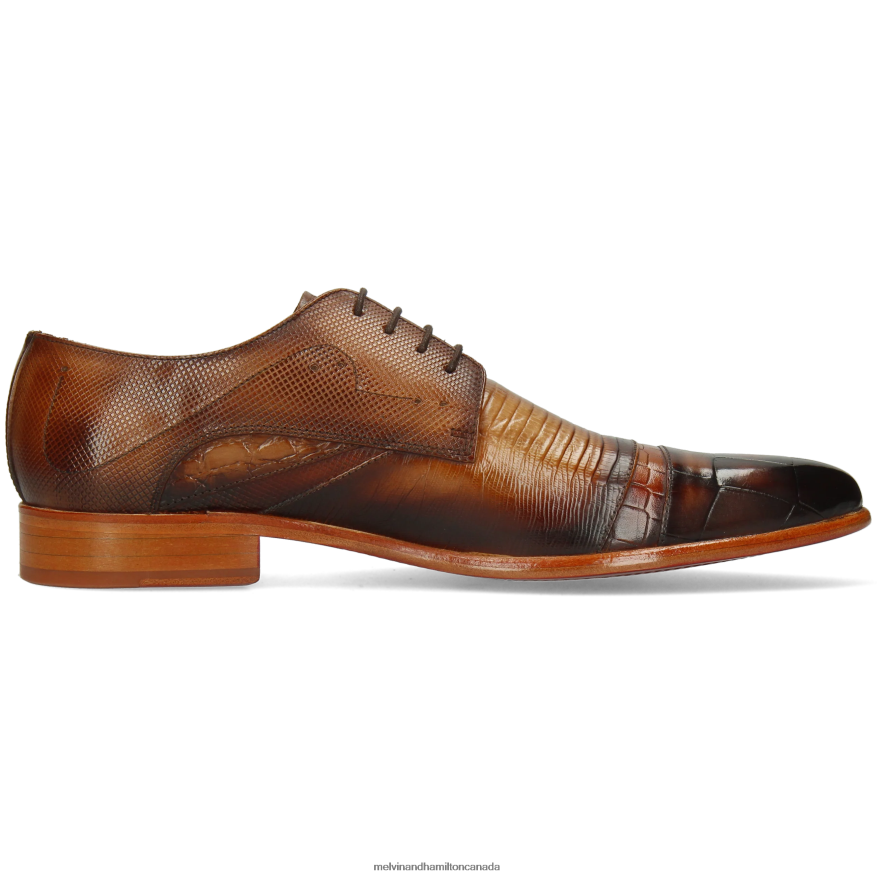 Men Melvin & Hamilton Brown Toni 39 Derby Shoes P4V68P509