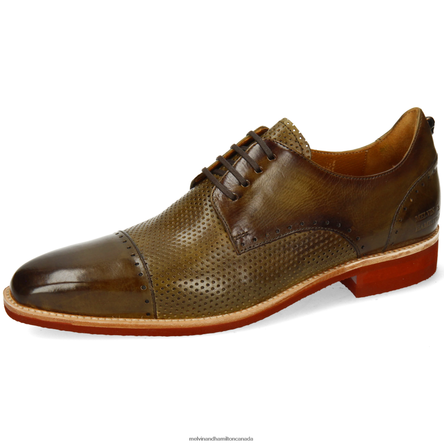 Men Melvin & Hamilton Green Dave 1 Derby Shoes P4V68P561