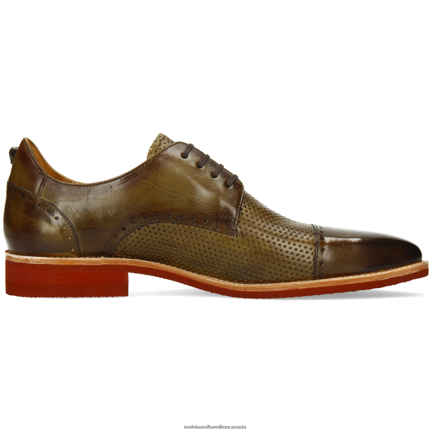 Men Melvin & Hamilton Green Dave 1 Derby Shoes P4V68P561
