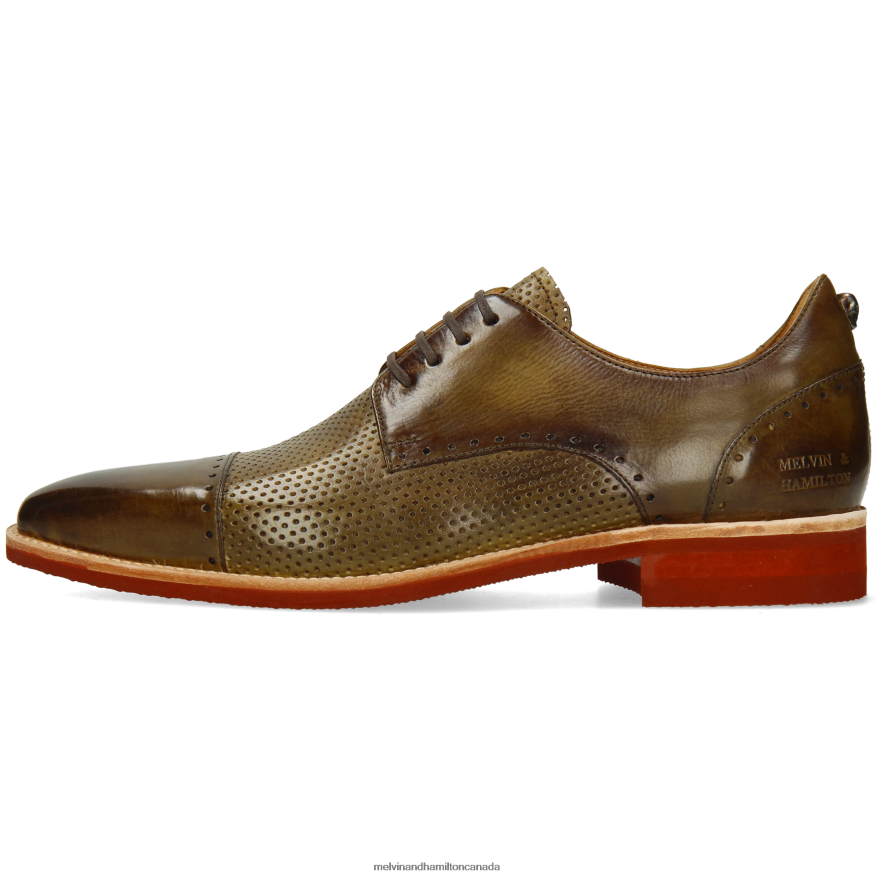 Men Melvin & Hamilton Green Dave 1 Derby Shoes P4V68P561