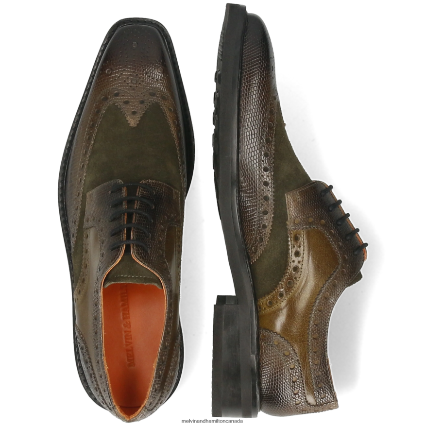 Men Melvin & Hamilton Green Marvin 1 Derby Shoes P4V68P388