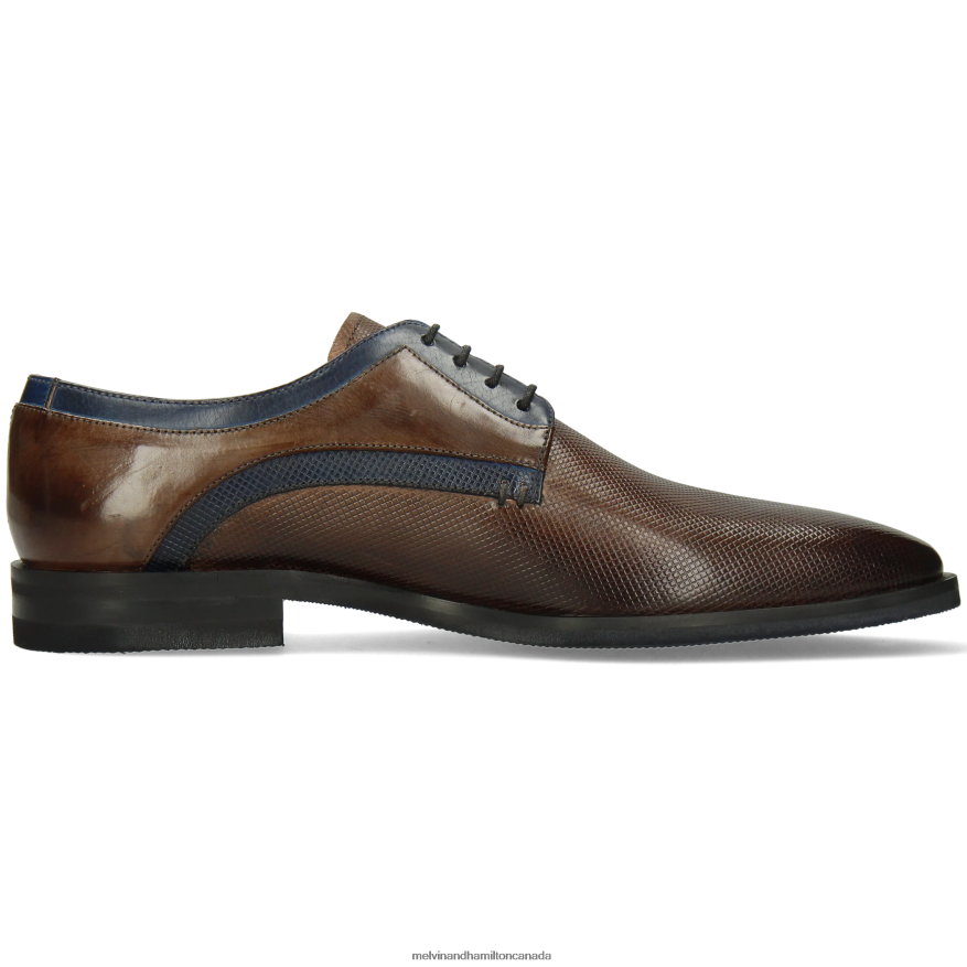 Men Melvin & Hamilton Grey Alex 10 Derby Shoes P4V68P447