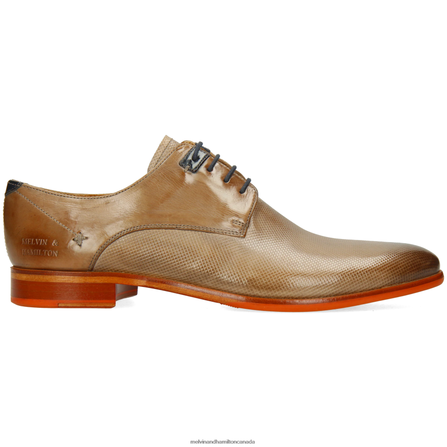 Men Melvin & Hamilton Grey Clint 1 Derby Shoes P4V68P467