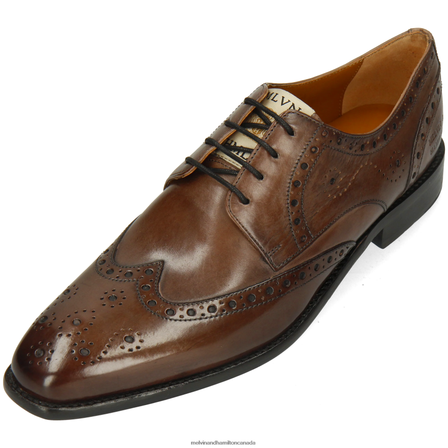 Men Melvin & Hamilton Grey Dylan 2 Derby Shoes P4V68P365