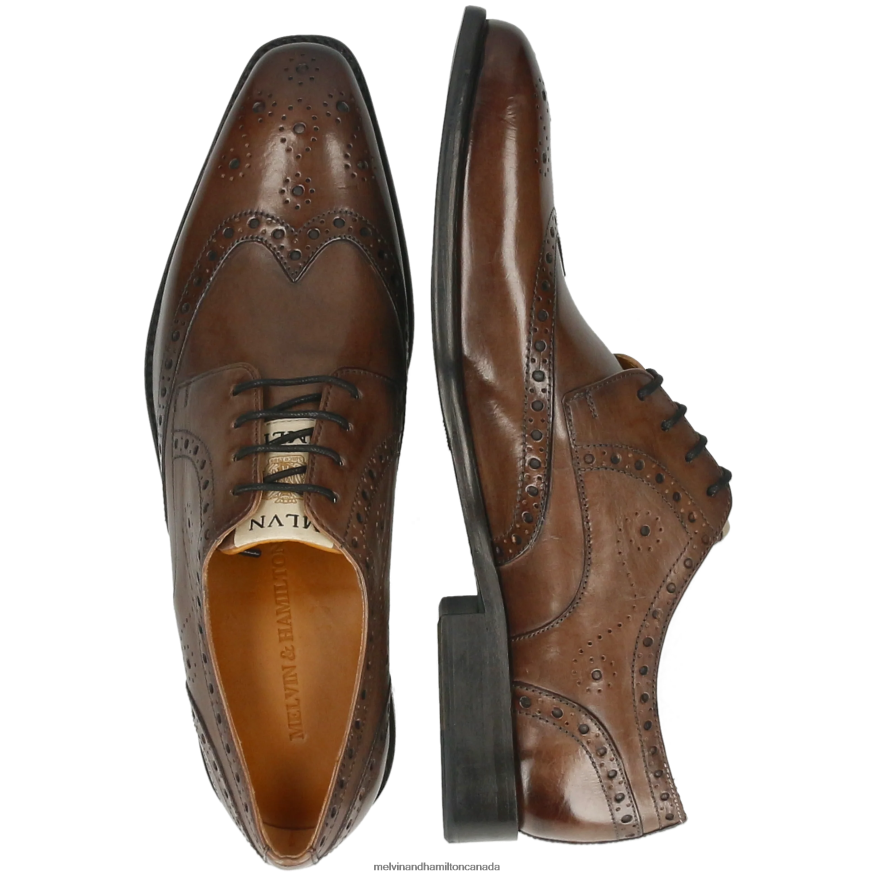 Men Melvin & Hamilton Grey Dylan 2 Derby Shoes P4V68P365