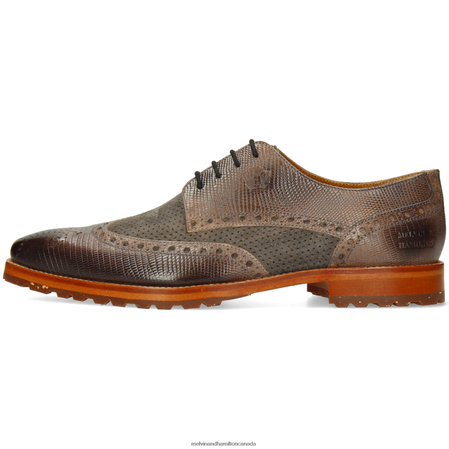 Men Melvin & Hamilton Grey Martin 15 Derby Shoes P4V68P372