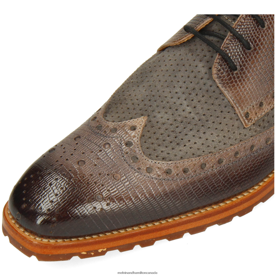 Men Melvin & Hamilton Grey Martin 15 Derby Shoes P4V68P372