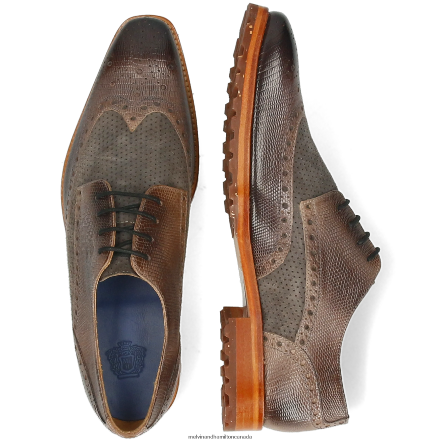 Men Melvin & Hamilton Grey Martin 15 Derby Shoes P4V68P372