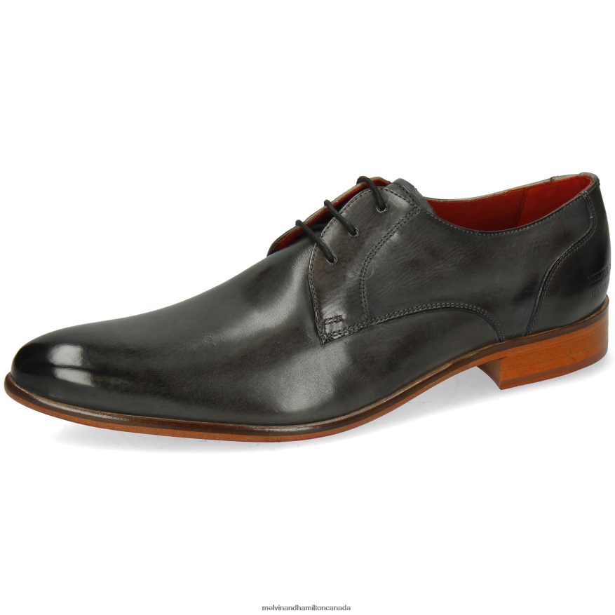 Men Melvin & Hamilton Grey Toni 1 Derby Shoes P4V68P557