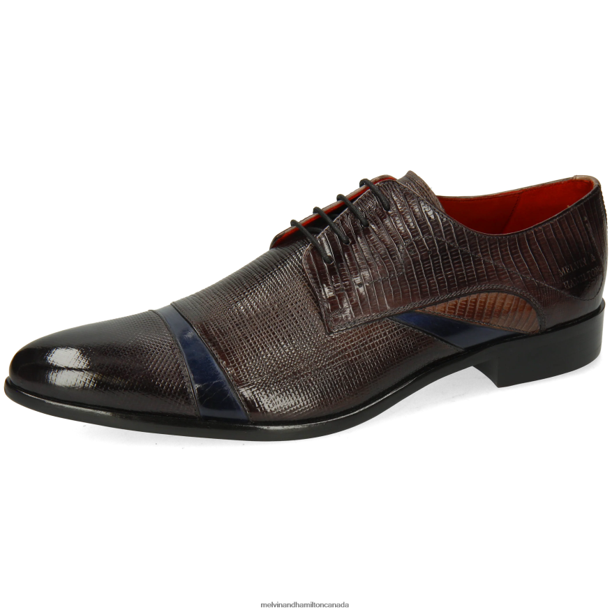 Men Melvin & Hamilton Grey Toni 39 Derby Shoes P4V68P482