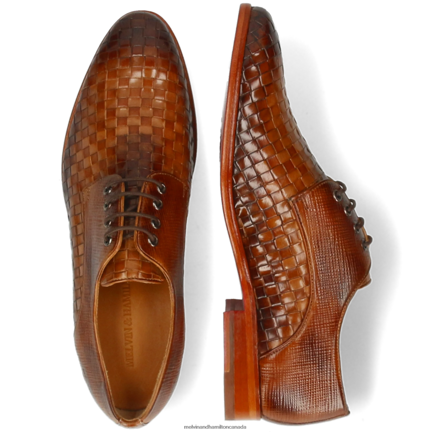 Men Melvin & Hamilton Light Brown Brad 7 Derby Shoes P4V68P511