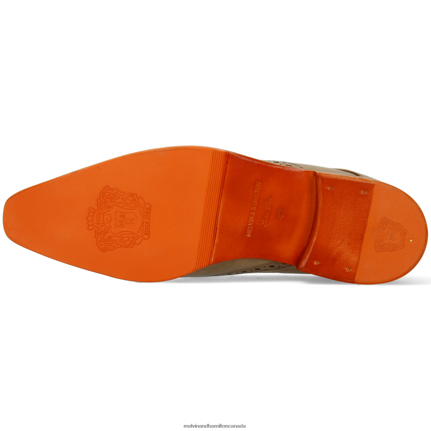 Men Melvin & Hamilton Light Brown Lewis 3 Derby Shoes P4V68P466