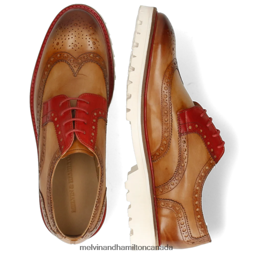 Men Melvin & Hamilton Light Brown Matthew 33 Derby Shoes P4V68P538