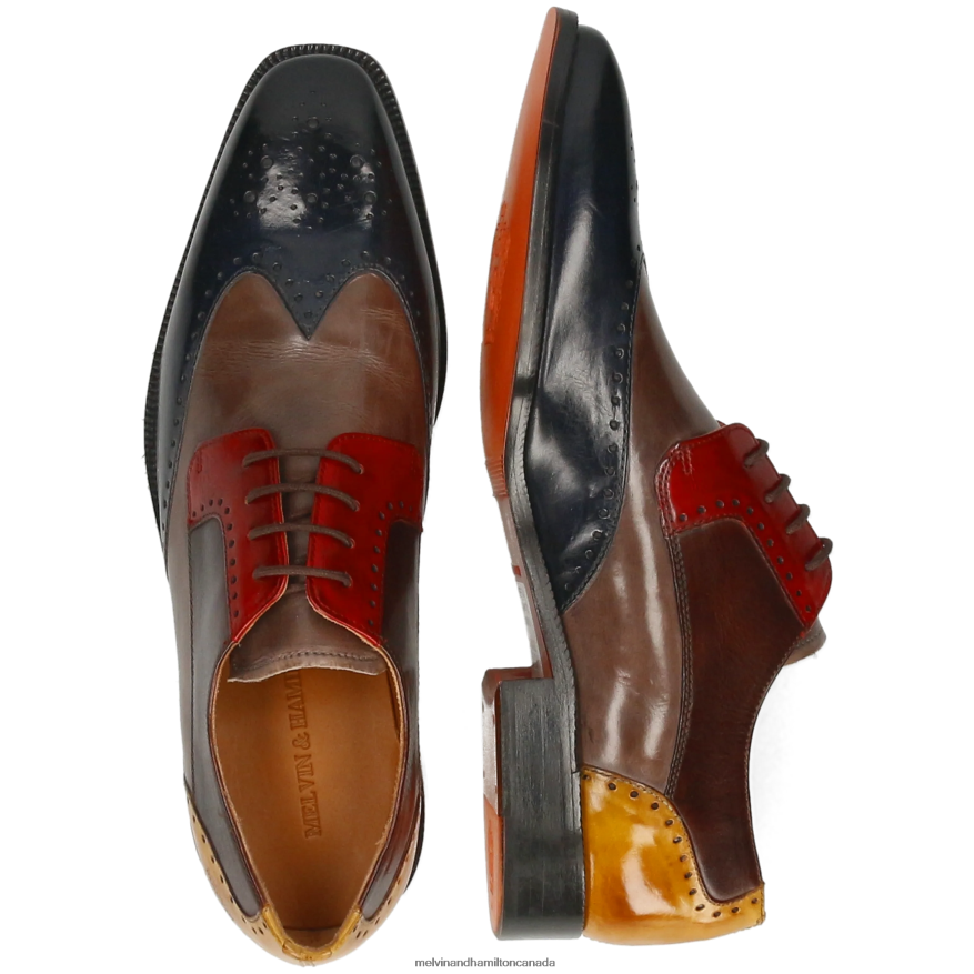 Men Melvin & Hamilton Multi Jeff 14 Derby Shoes P4V68P354