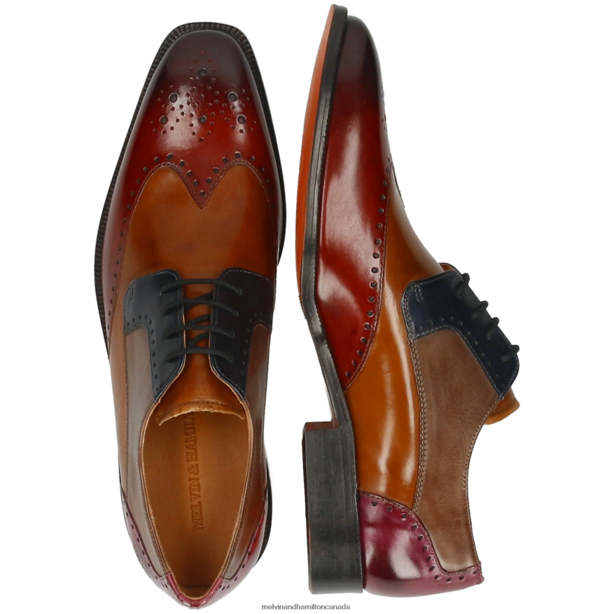 Men Melvin & Hamilton Multi Jeff 14 Derby Shoes P4V68P356