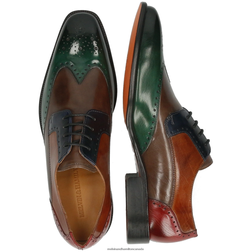 Men Melvin & Hamilton Multi Jeff 14 Derby Shoes P4V68P451
