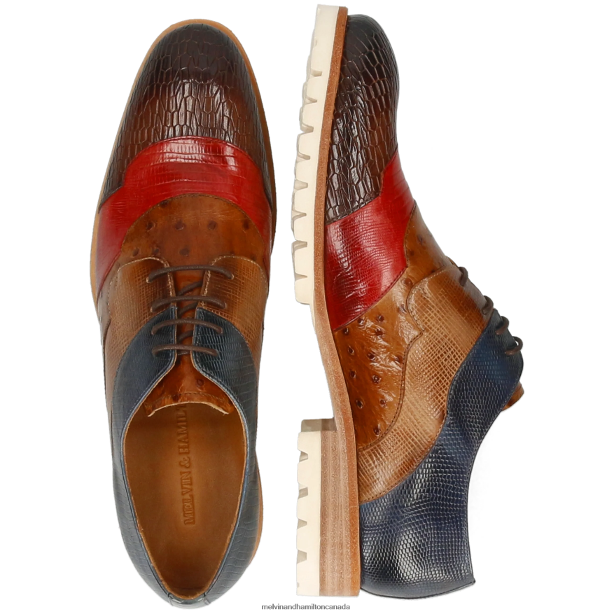 Men Melvin & Hamilton Multi Patrick 27 Derby Shoes P4V68P412
