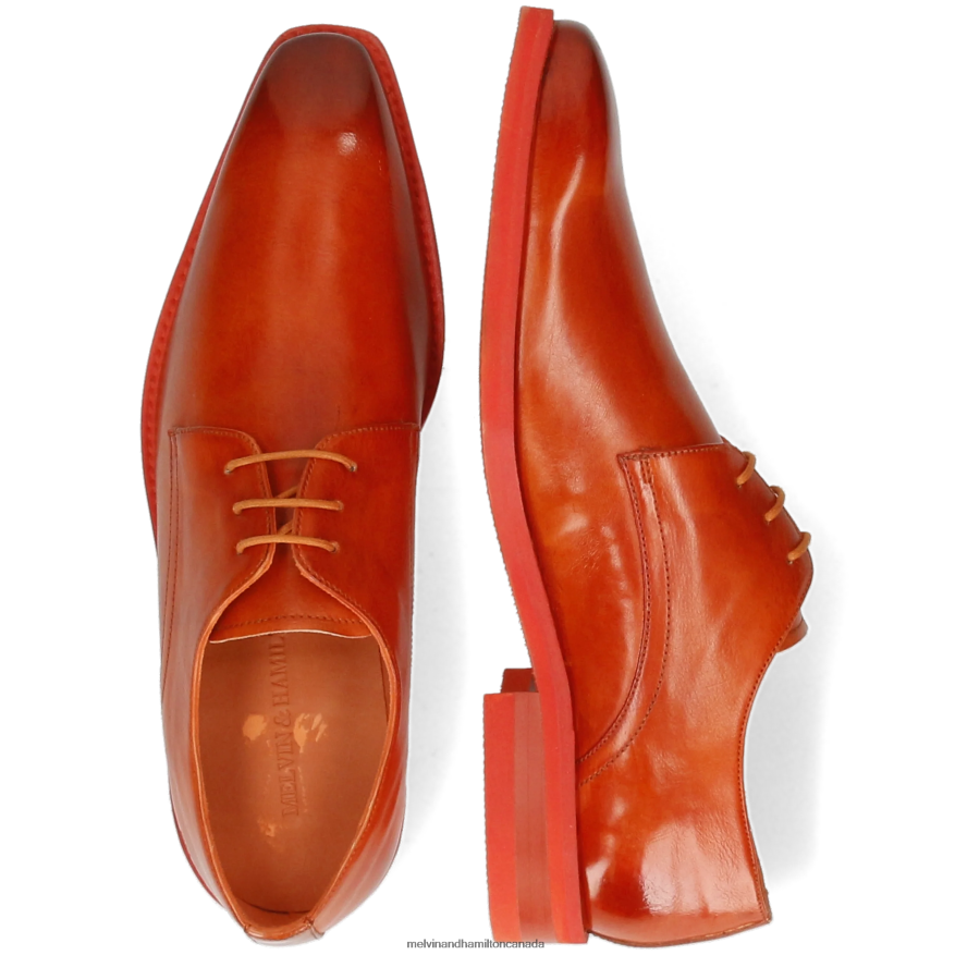 Men Melvin & Hamilton Orange Lance 24 Derby Shoes P4V68P545