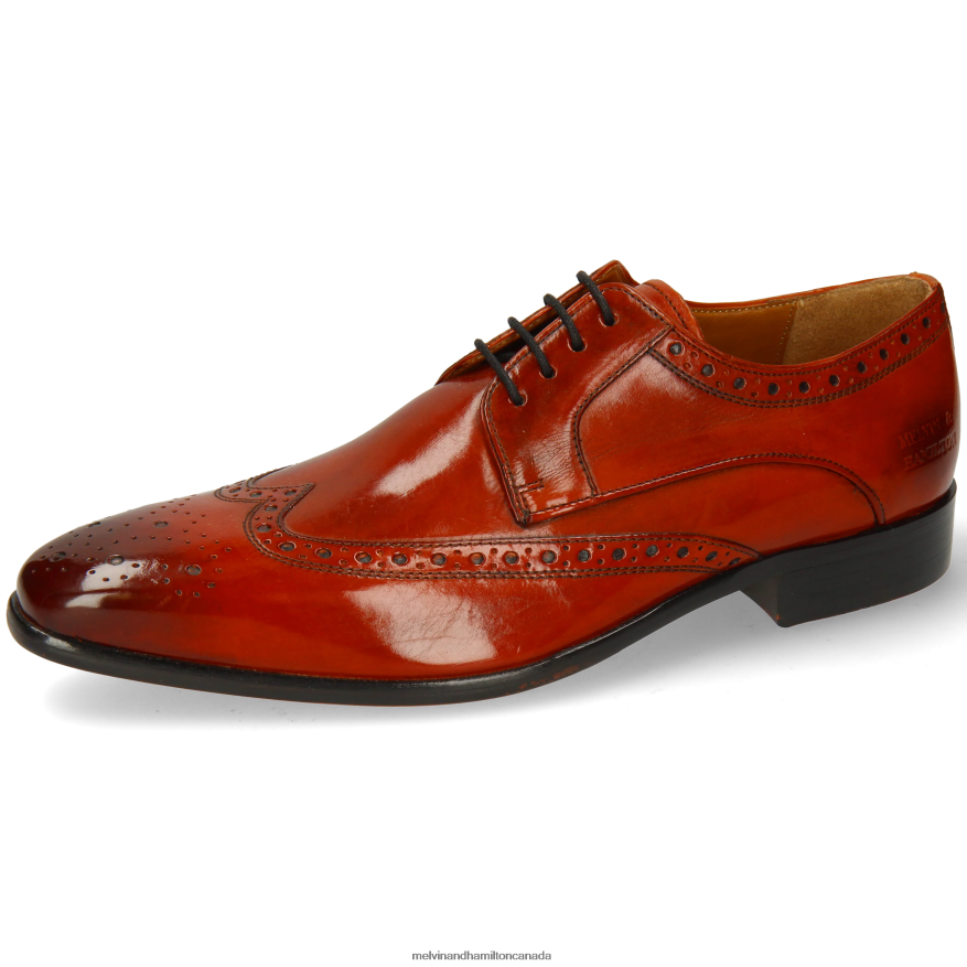 Men Melvin & Hamilton Orange Lewis 3 Derby Shoes P4V68P457