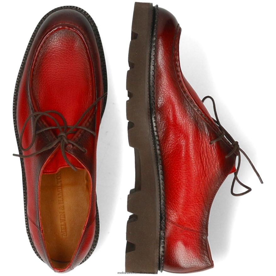 Men Melvin & Hamilton Orange Pierce 10 Derby Shoes P4V68P426