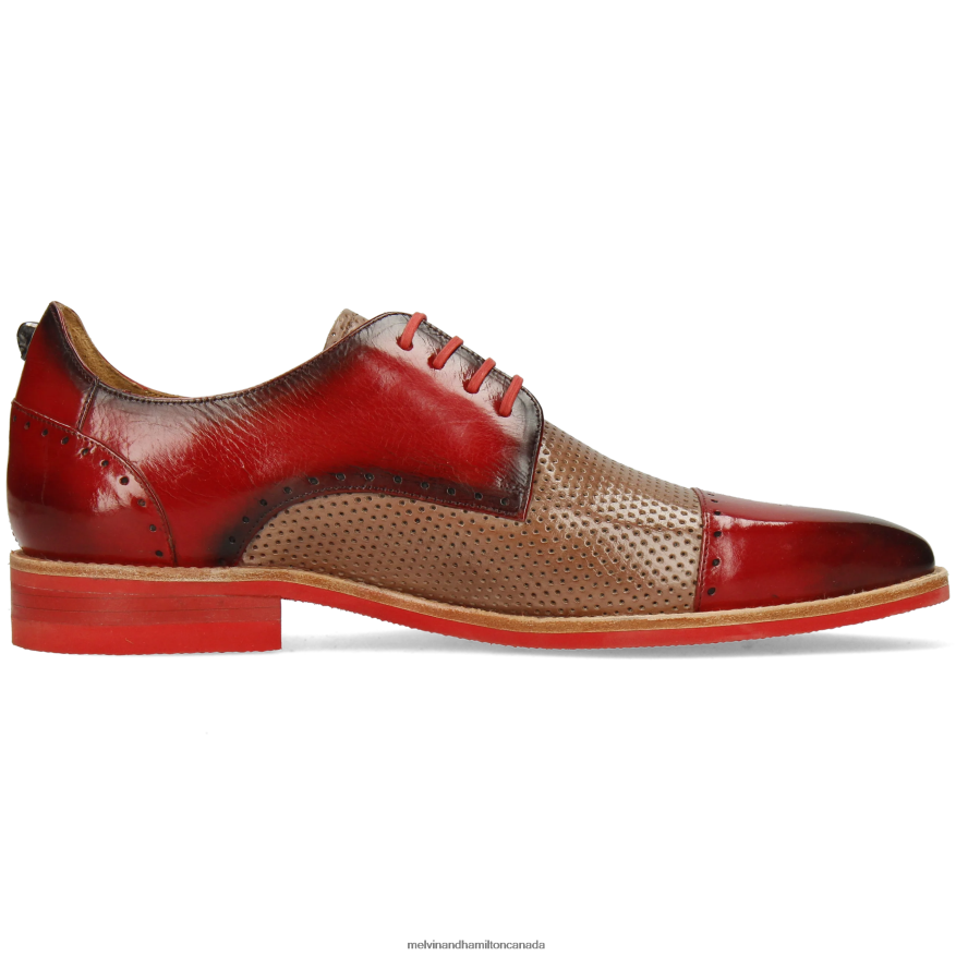 Men Melvin & Hamilton Red Dave 1 Derby Shoes P4V68P513