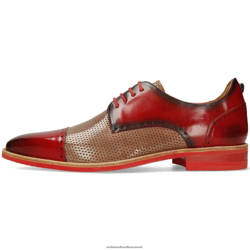 Men Melvin & Hamilton Red Dave 1 Derby Shoes P4V68P513