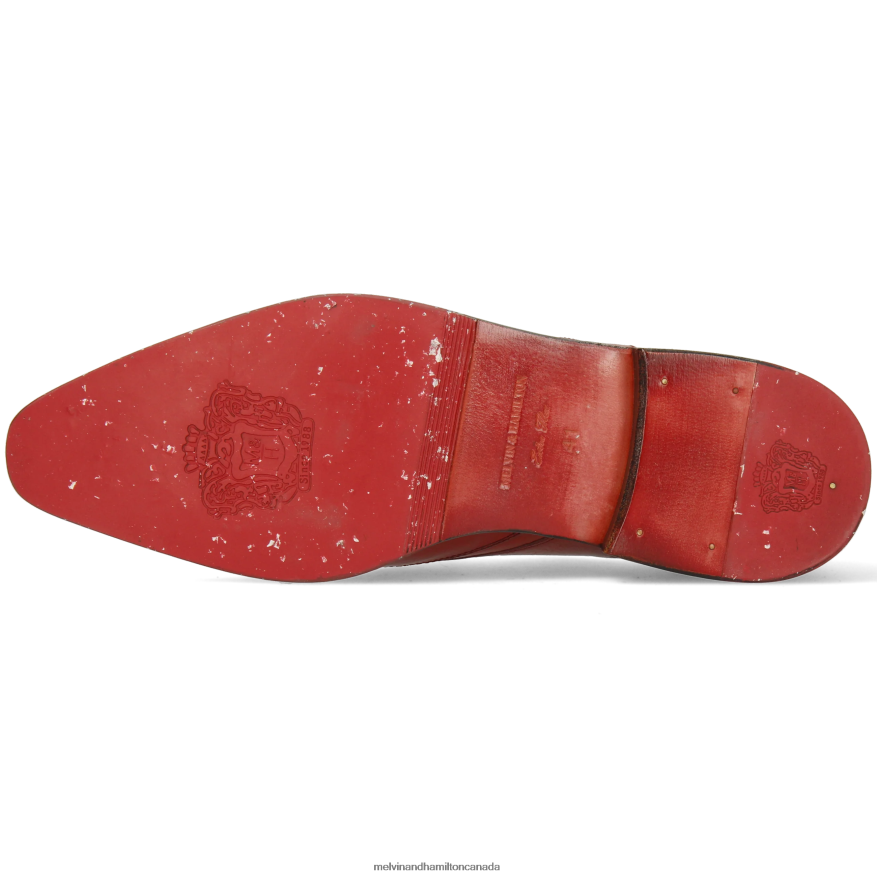 Men Melvin & Hamilton Red Elvis 63 Derby Shoes P4V68P550
