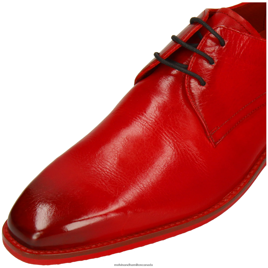 Men Melvin & Hamilton Red Lance 24 Derby Shoes P4V68P399