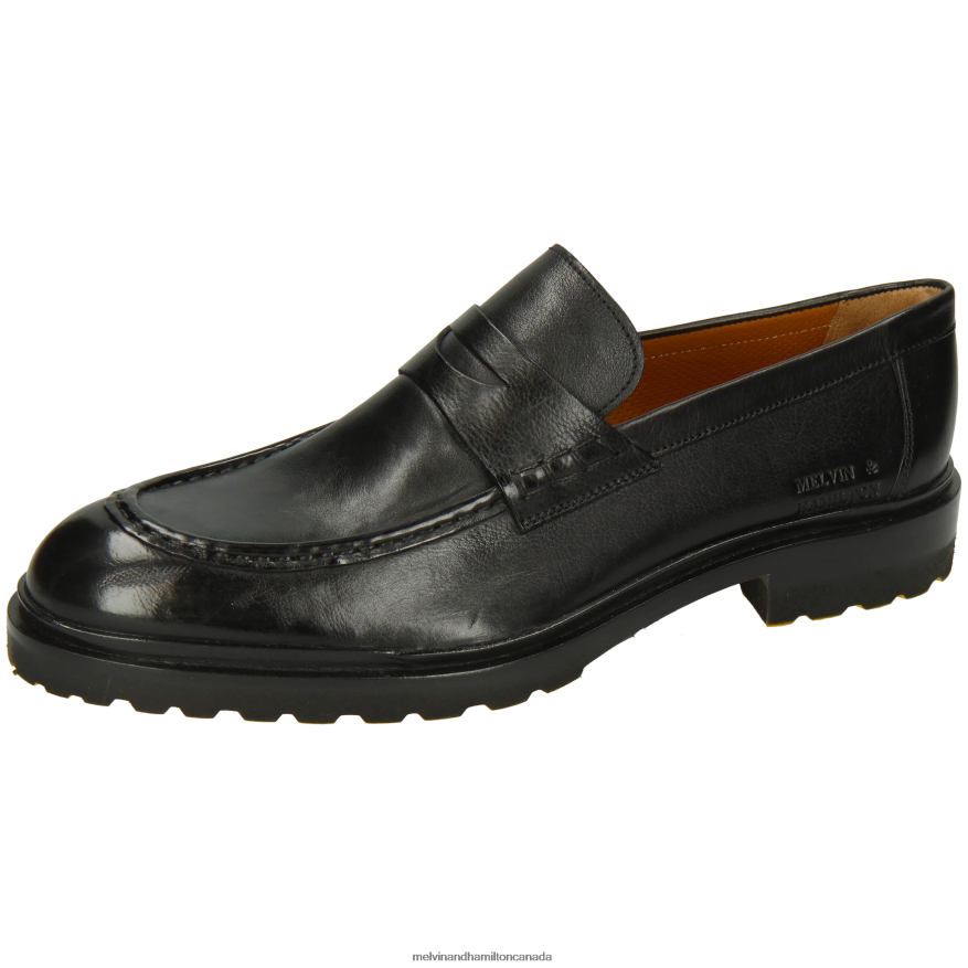 Men Melvin & Hamilton Black George 5 Loafers P4V68P242
