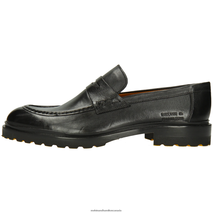 Men Melvin & Hamilton Black George 5 Loafers P4V68P242