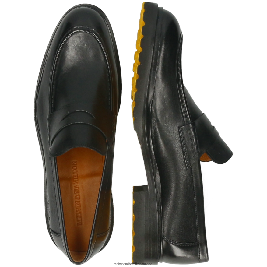Men Melvin & Hamilton Black George 5 Loafers P4V68P242