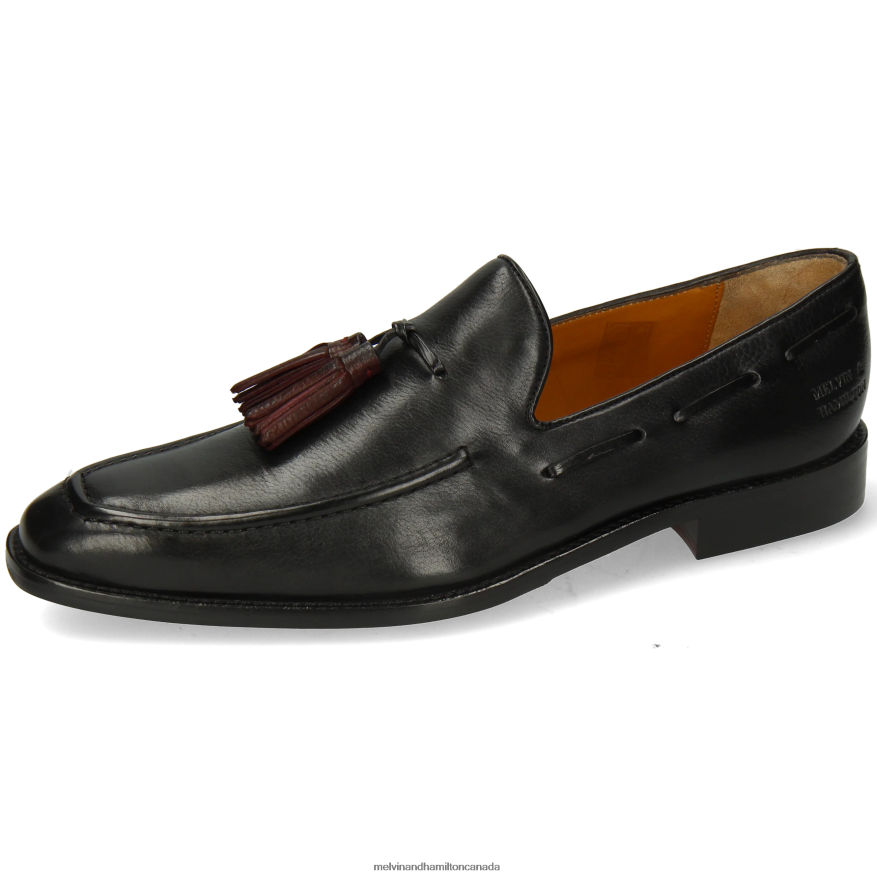 Men Melvin & Hamilton Black Leonardo 1 Loafers P4V68P297