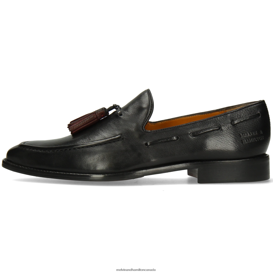 Men Melvin & Hamilton Black Leonardo 1 Loafers P4V68P297