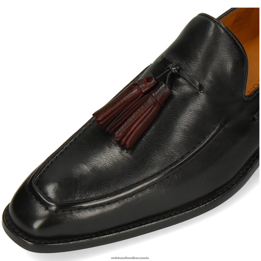 Men Melvin & Hamilton Black Leonardo 1 Loafers P4V68P297