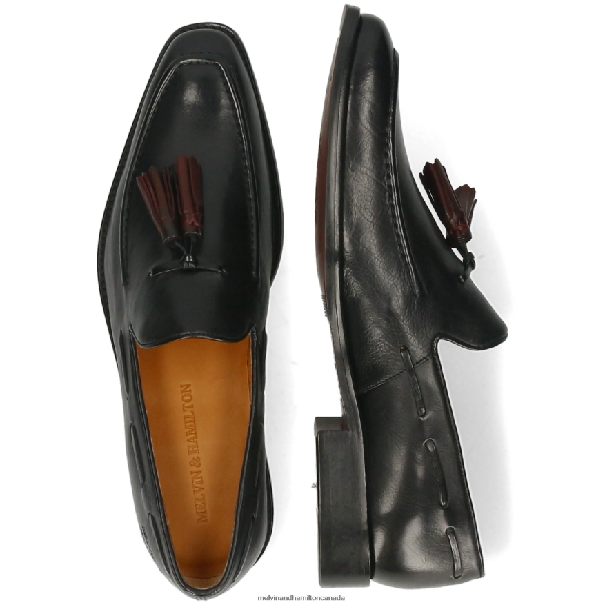 Men Melvin & Hamilton Black Leonardo 1 Loafers P4V68P297