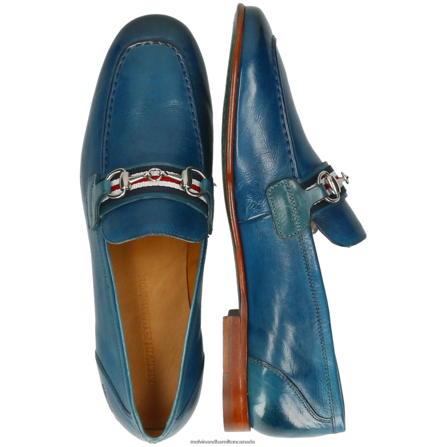 Men Melvin & Hamilton Blue Clive 16 Loafers P4V68P240