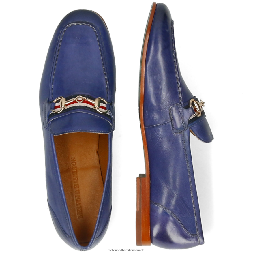 Men Melvin & Hamilton Blue Clive 16 Loafers P4V68P257
