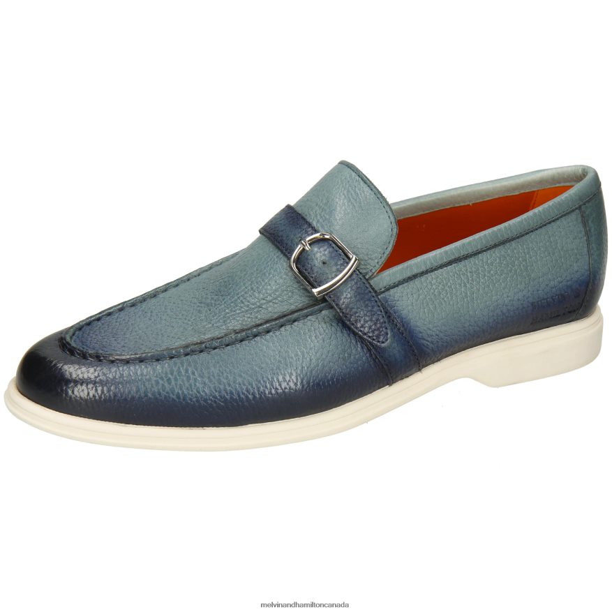 Men Melvin & Hamilton Blue Earl 25 Loafers P4V68P236