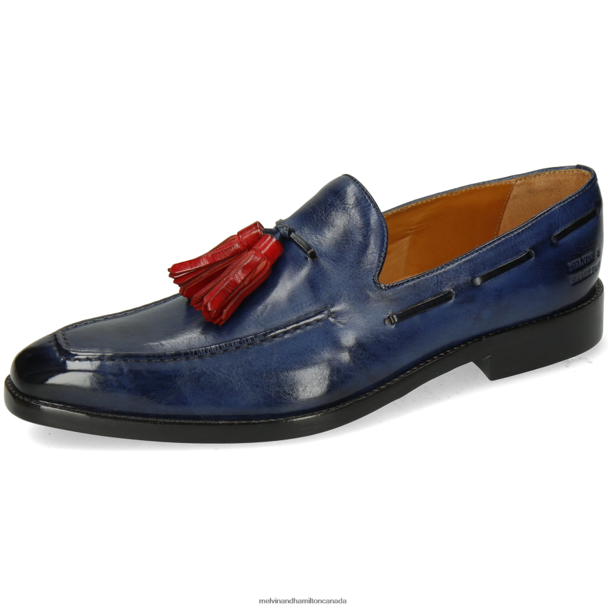 Men Melvin & Hamilton Blue Leonardo 1 Loafers P4V68P296