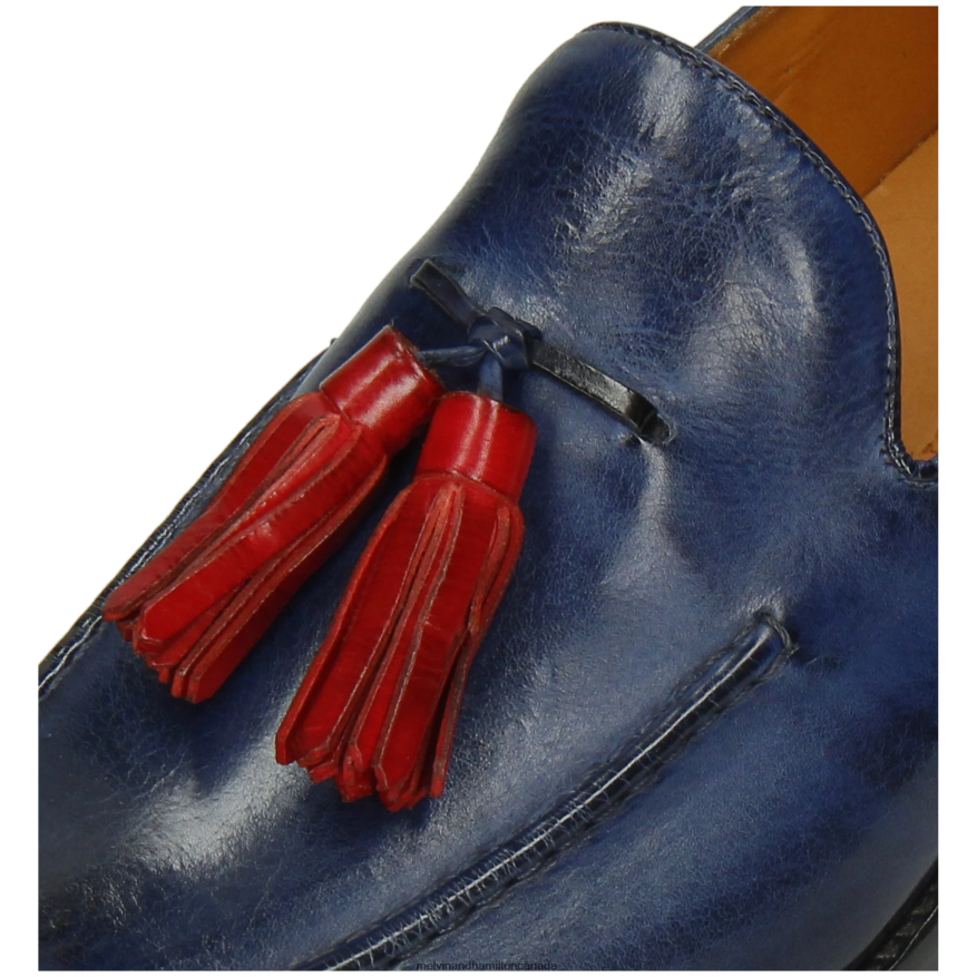Men Melvin & Hamilton Blue Leonardo 1 Loafers P4V68P296