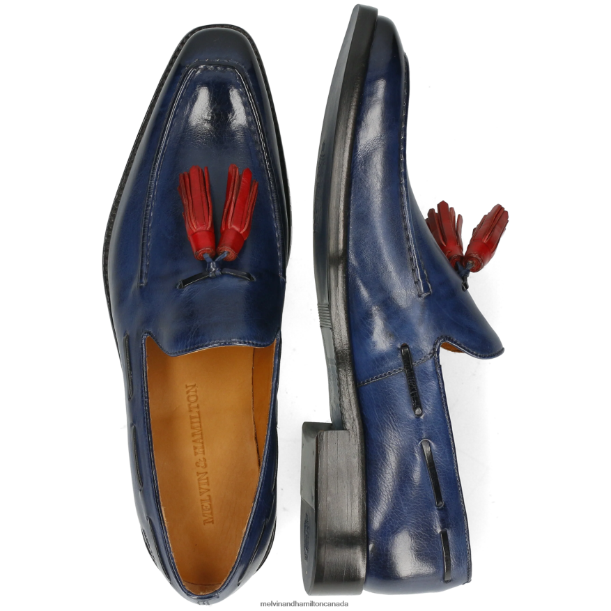 Men Melvin & Hamilton Blue Leonardo 1 Loafers P4V68P296