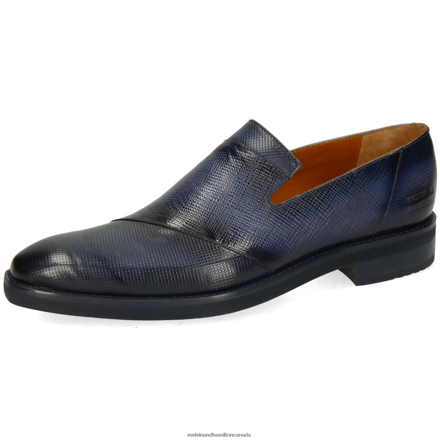 Men Melvin & Hamilton Blue Leonardo 28 Loafers P4V68P274
